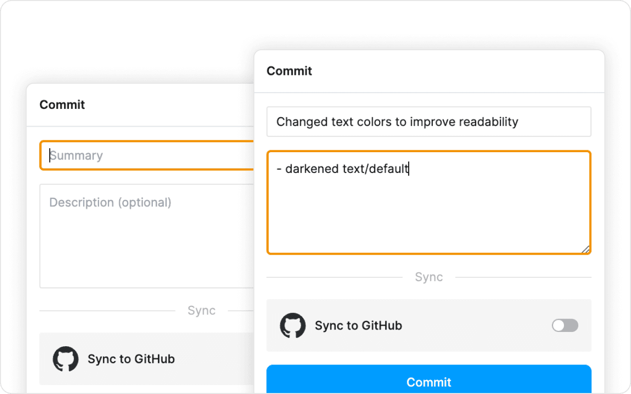Change types