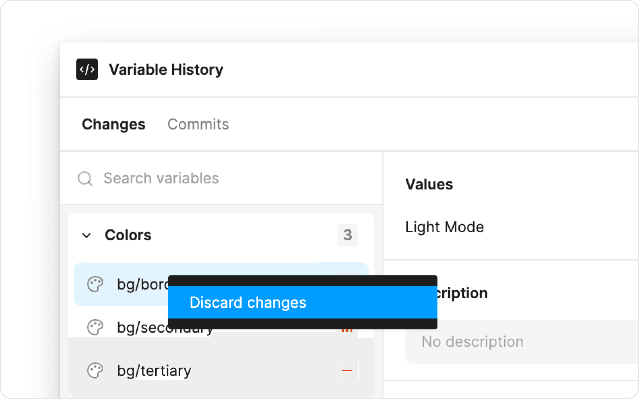 Discard changes